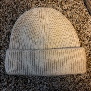 Madewell Wool Blend Ivory Cream White Beanie NWT
